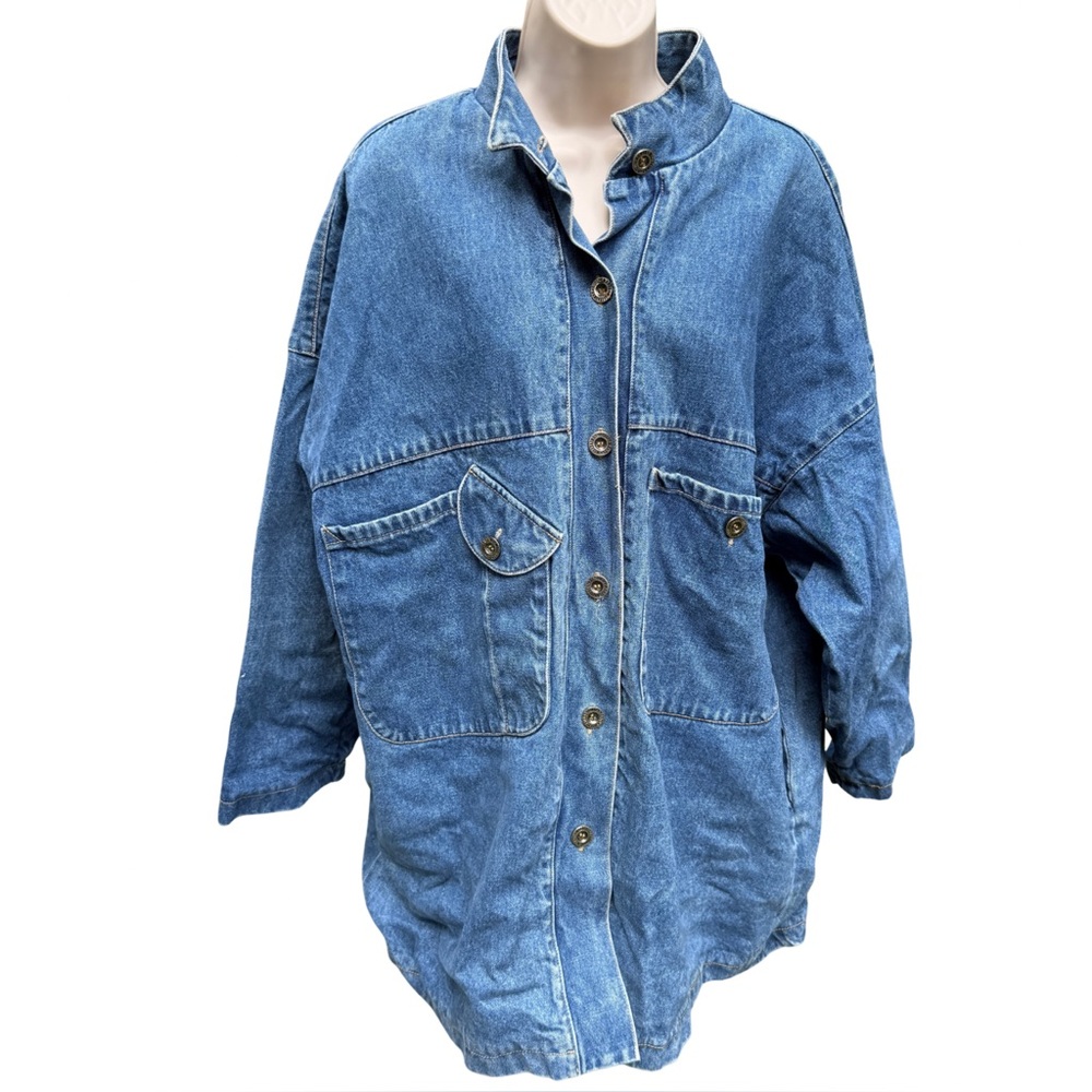 Denim Button-Up Women's Jacket